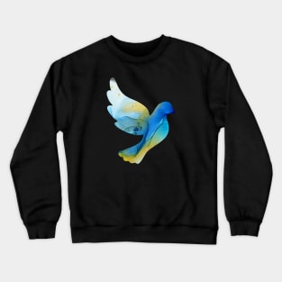 Blue Watercolor Dove Crewneck Sweatshirt